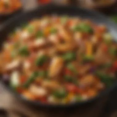 Vibrant Chicken Stir-Fry A vibrant chicken stir-fry with colorful vegetables