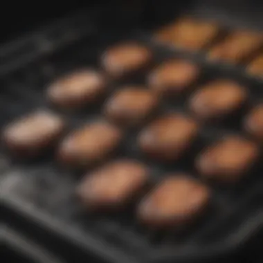 Non-stick grill pan perfect for achieving grill marks with Ninja Air Fryer.