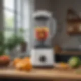 Sleek design of the white Ninja blender showcasing its modern aesthetic