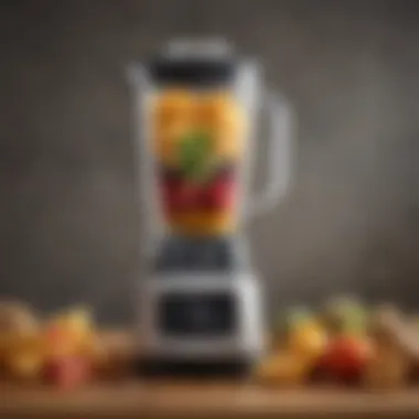 Versatile blender in use with various ingredients