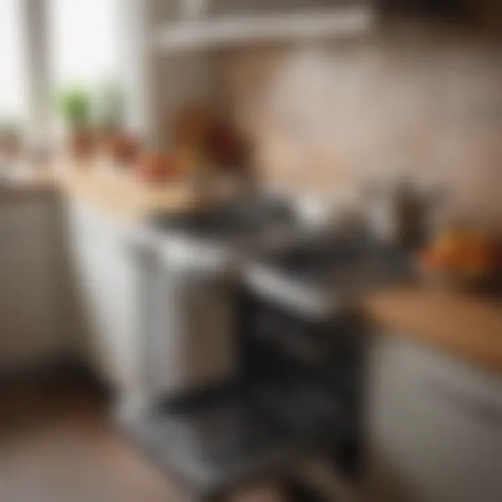 A clean and organized kitchen space highlighting ease of fryer maintenance