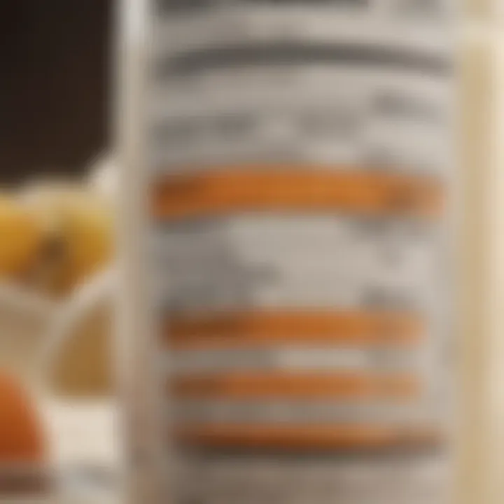 A close-up of a nutritional label highlighting carbohydrate information.