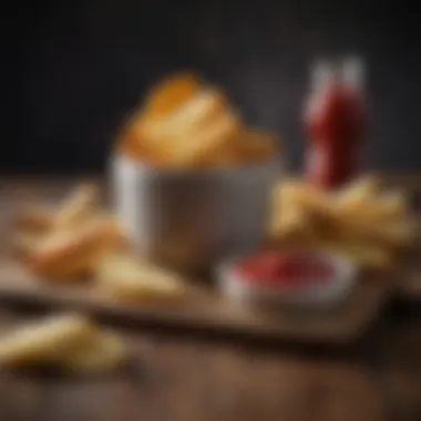 An array of dipping sauces for potato wedges