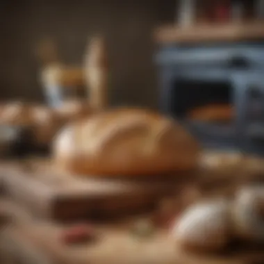Essential Tools for Baking Bread Tools and equipment arranged for an efficient baking experience