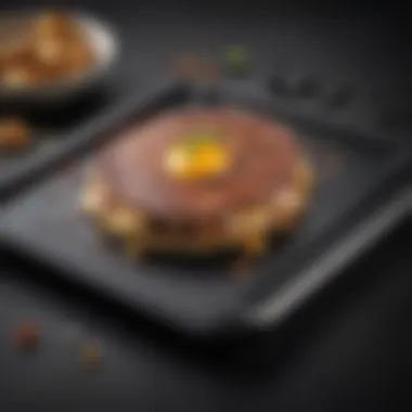 Elegant griddle showcasing non-stick surface and sleek design