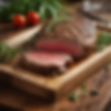 Gourmet Grilled Steak Exquisite grilled steak with herbs and vegetables