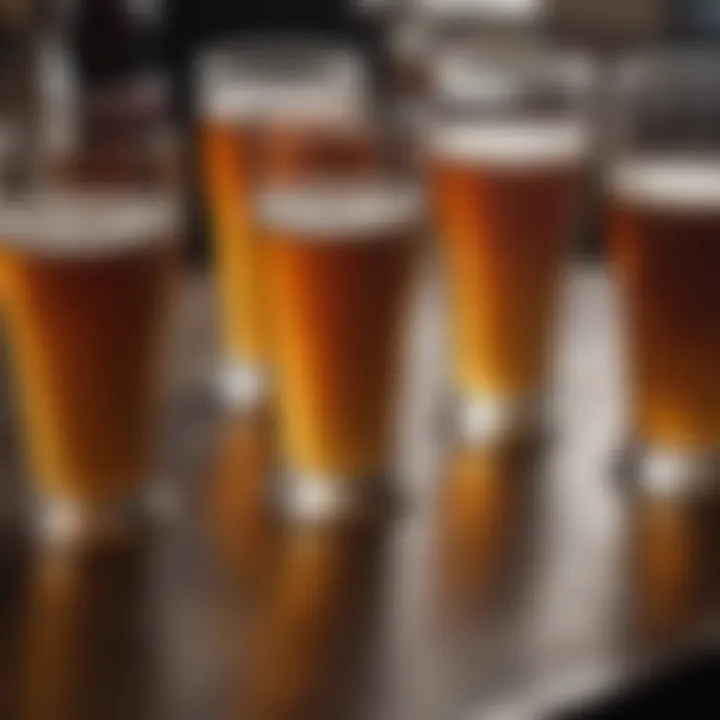 An array of different IPA glasses demonstrating various shapes and features.