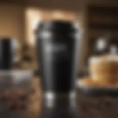 High-tech insulated travel mug designed for coffee aficionados.