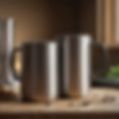 Stylish stainless steel mug with advanced thermal technology.