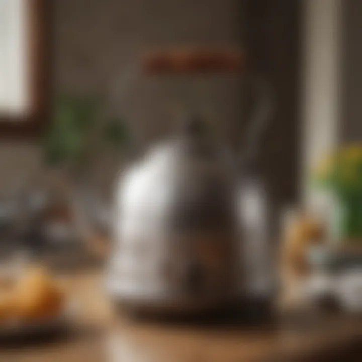 Vintage-inspired tea kettle combining aesthetics and performance