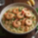 Succulent shrimp in garlic butter sauce with fresh herbs