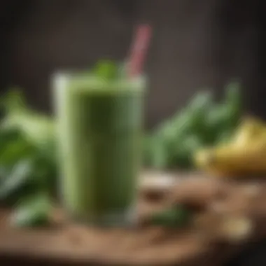 Invigorating Green Smoothie A refreshing smoothie made with spinach, banana, and almond milk.