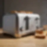 Detailed view of Breville toaster features