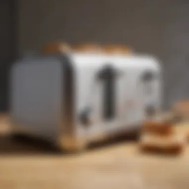 Detailed view of Breville toaster features