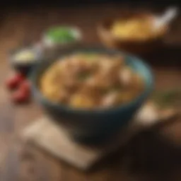 A rustic bowl of Campbell's Chicken and Noodles ready to enjoy