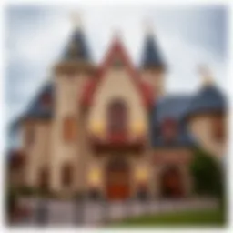 A picturesque view of Cheese Castle showcasing its charming architecture.