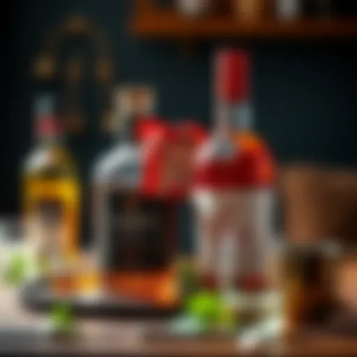 Stylish Liquor Gift Presentation Elegant liquor gift packaging