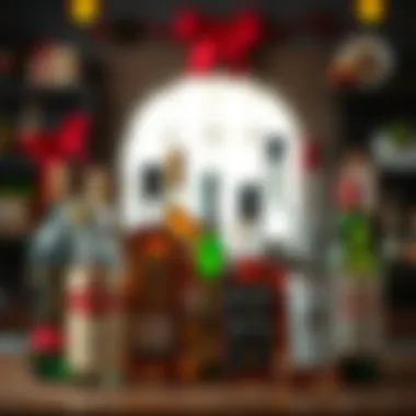 Diverse Selection of Liquor for Gifts Variety of liquor bottles for gifting