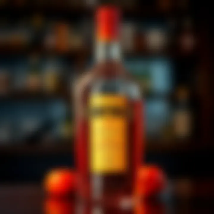 Cointreau bottle with its signature label