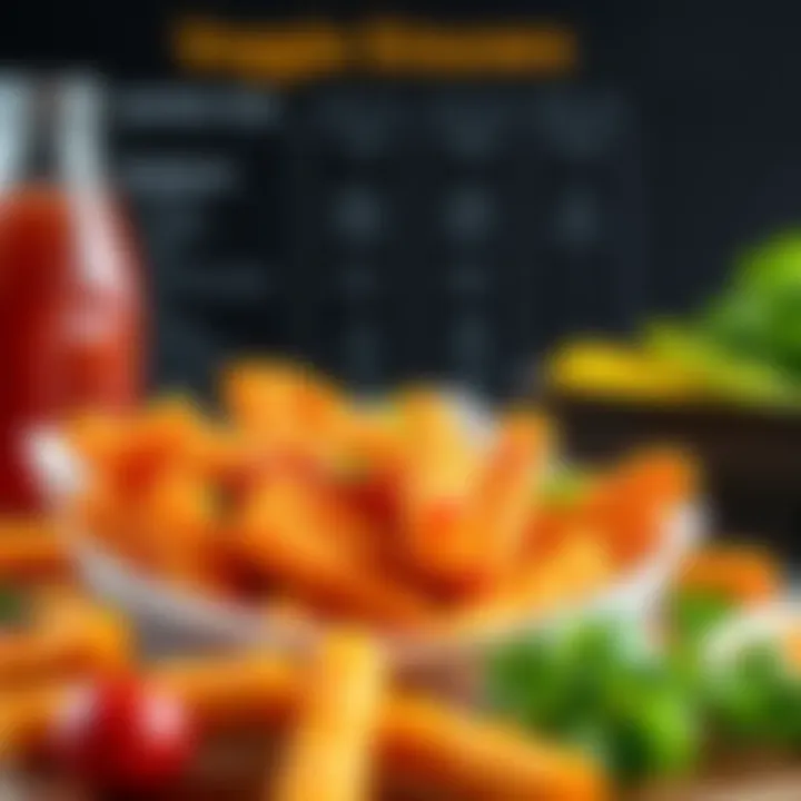 Nutritional facts chart for veggie straws