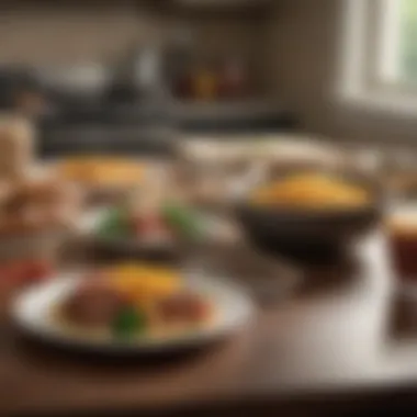 Analyzing Meal Planning Options A thoughtful individual analyzing meal planning options
