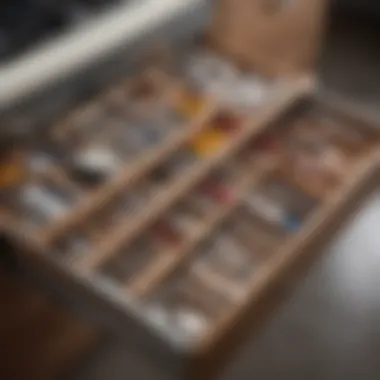 An organized kitchen drawer filled with essential tools and gadgets.