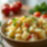 Classic Potato Salad with Fresh Herbs A vibrant bowl of classic potato salad adorned with fresh herbs