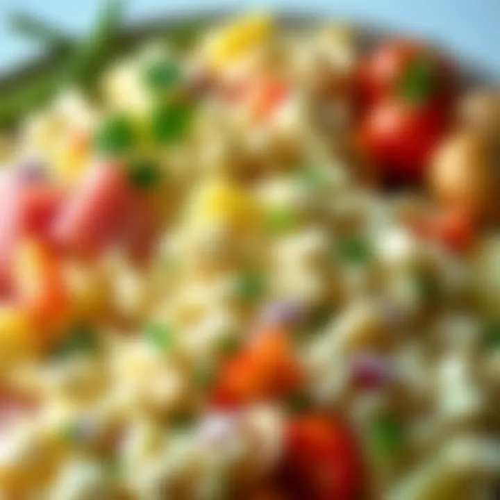 A collage of ingredients showcasing different potato salad variations