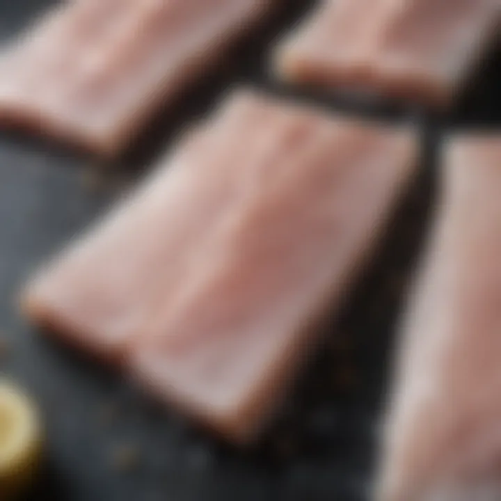 A close-up of salted cod fish fillets ready for culinary transformation