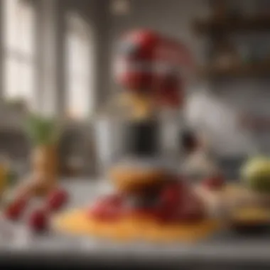 A variety of food textures achieved using a mixer