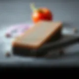 Elegant two-sided sharpening stone showcasing fine and coarse grit