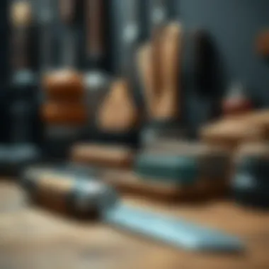 Sharpening Tools and Accessories Neatly organized sharpening tools and accessories for maintenance