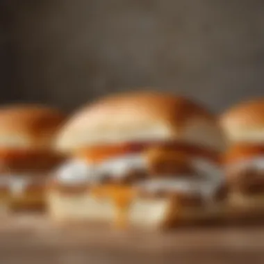 Oven-baked White Castle sliders, showcasing a golden-brown finish