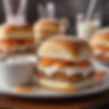 Deliciously plated White Castle frozen sliders ready for enjoyment