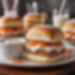 Deliciously plated White Castle frozen sliders ready for enjoyment