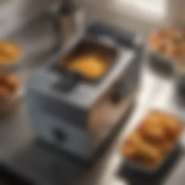 User-friendly deep fryer interface with digital display