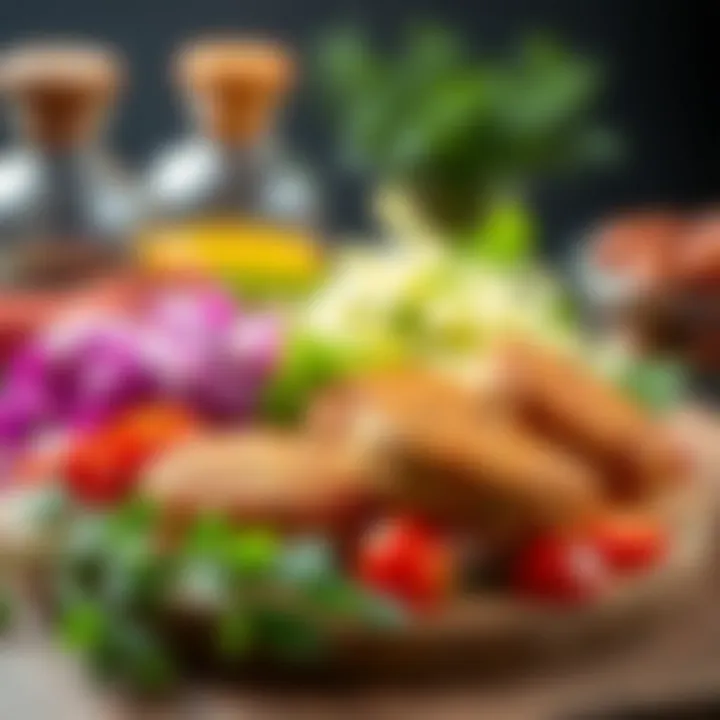Colorful Ingredients for Crabmeat Patties An array of colorful ingredients for crabmeat patties