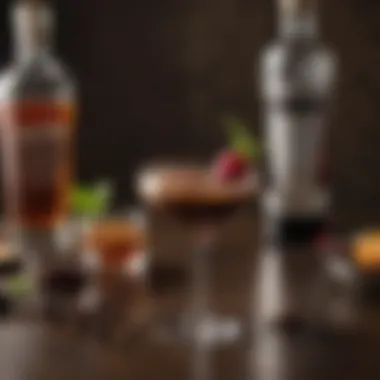 Craft cocktail featuring Borgata Chocolate Liqueur