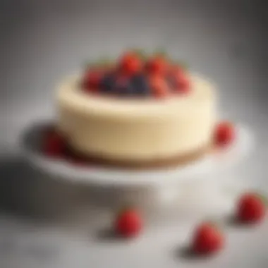 The Elegance of a No-Cook Cheesecake A beautifully assembled no-cook cheesecake ready for refrigeration