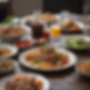 Presentation Matters: Elevating the Lunch Experience An aesthetically pleasing lunch spread on a beautifully set table.