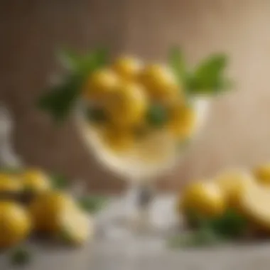 Fresh Ingredients for Southern Lemonade A vibrant display of fresh lemons and mint leaves symbolizing Southern lemonade