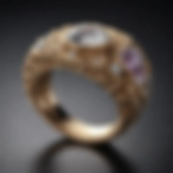 A beautifully designed ring showcasing intricate craftsmanship.