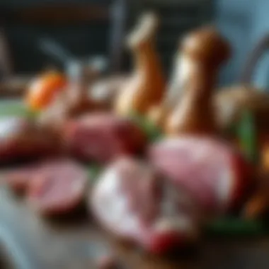 An assortment of meats ideal for making pasta sauce