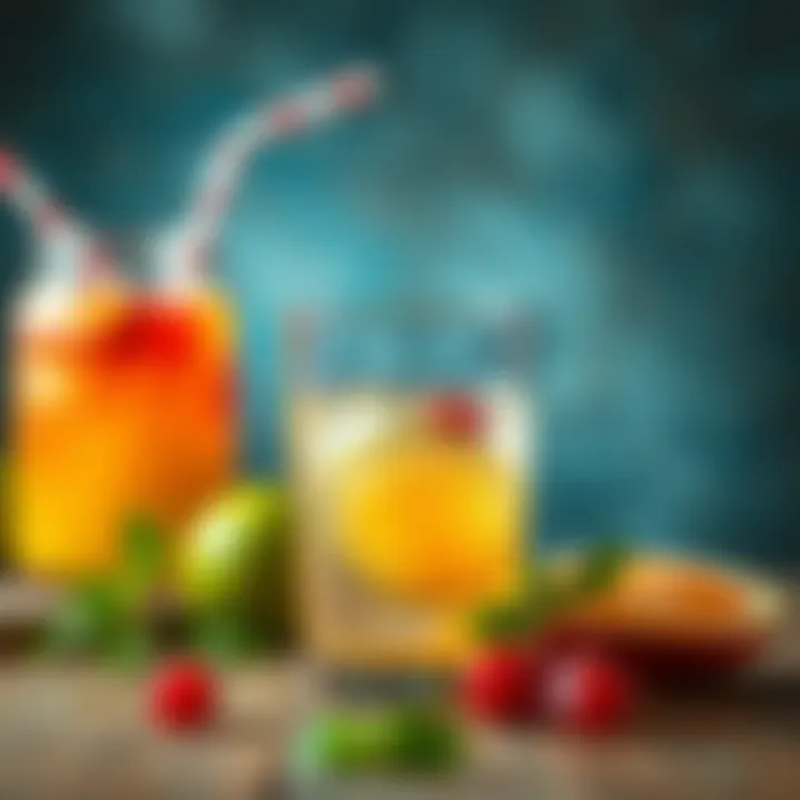 A creative take on summer punch, featuring unique flavor combinations