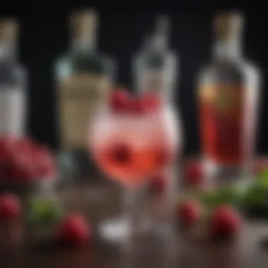 An array of garnishes and mixers that enhance the flavor profile of cocktails.