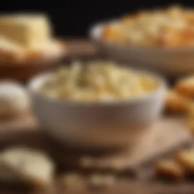 Cheese Mixture: Creamy and Flavorful Filling A bowl filled with a rich and creamy cheese mixture, ready for the stuffing.