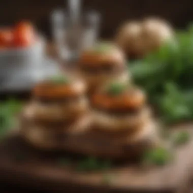 Decadent stuffed mushrooms garnished with parsley