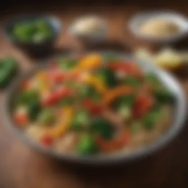 Wholesome Vegetable Stir-Fry A colorful stir-fry with bell peppers, broccoli, and brown rice