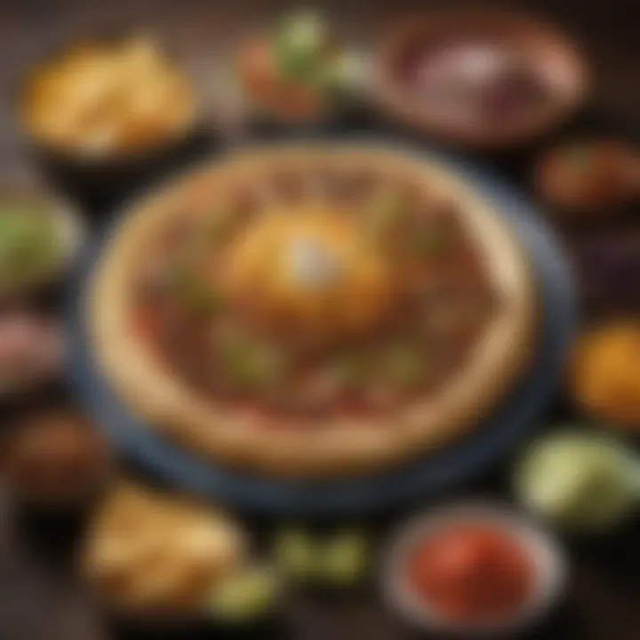 Colorful assortment of traditional Mexican dishes showcasing rich flavors and textures