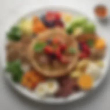 A Wholesome Meal Featuring Diverse Superfoods A healthy meal incorporating various superfoods